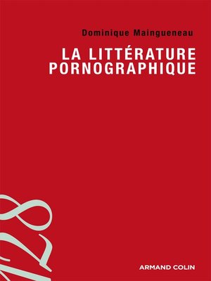 cover image of La littérature pornographique
